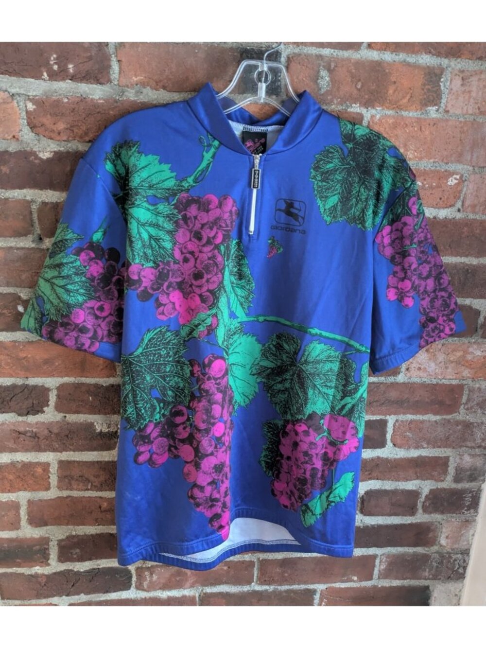 Giordana Men's Large Concord Grape Cycling Jersey Wine Vineyard Fruit